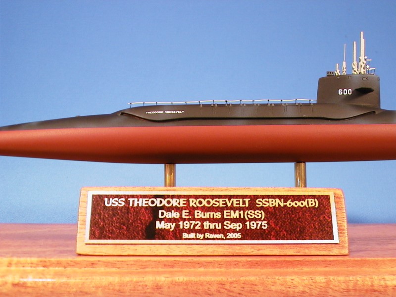 1/350th Scale Model USS Theodore Roosevelt SSBN 600