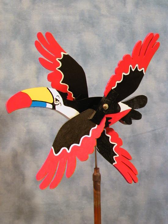 Keel-Billed Toucan Whirligig Wind Toys